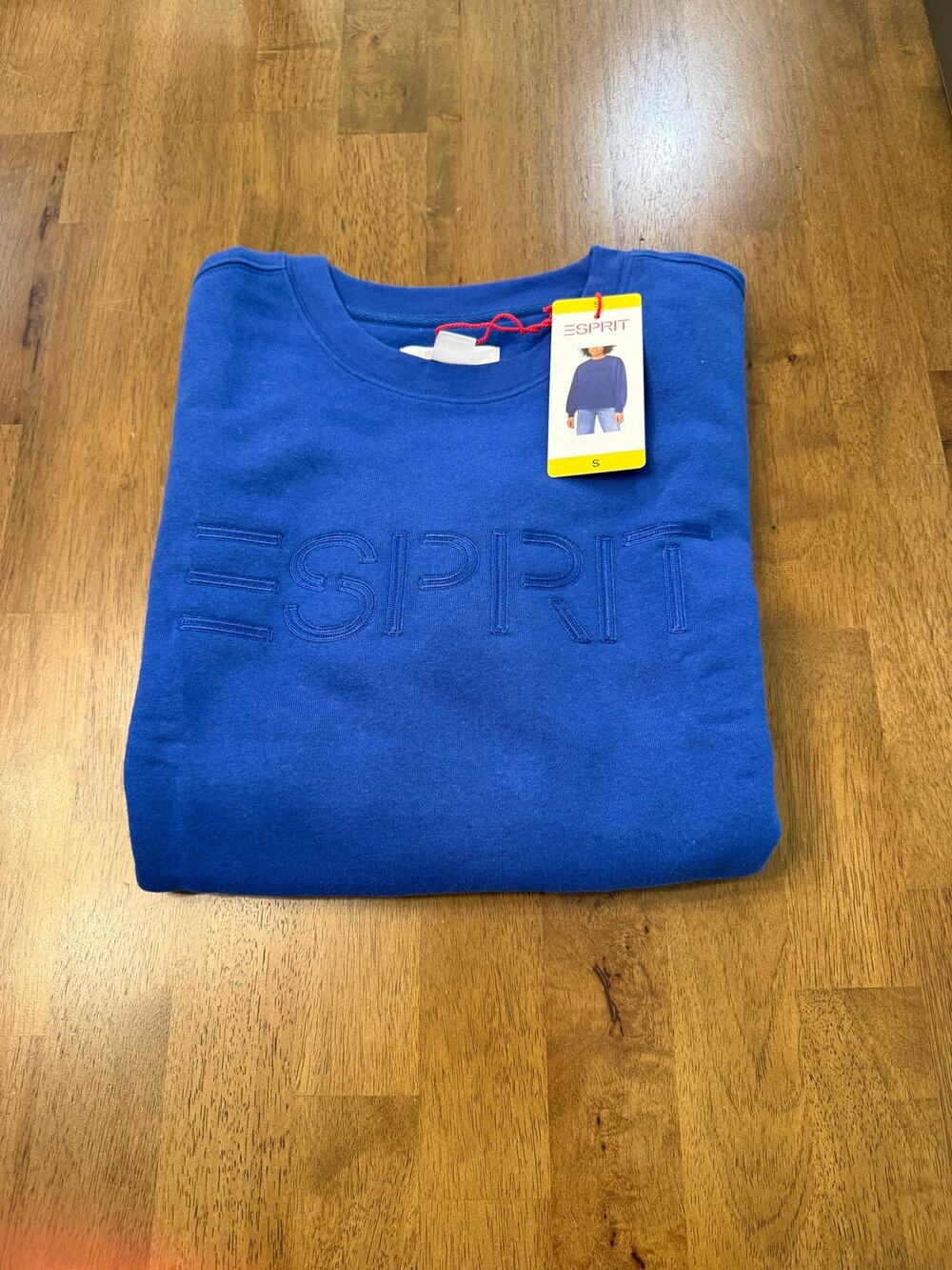 NWT Esprit logo fleece crewneck size small